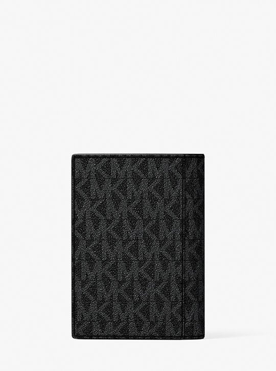 Hudson Signature Logo Folio Card Case michael kors hudson signature logo folio card case