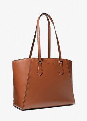 michael kors taryn large leather tote bag