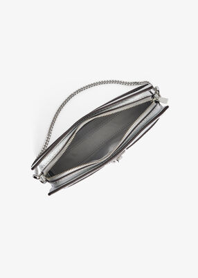 michael kors hamilton moderne extra small metallic leather convertible crossbody bag