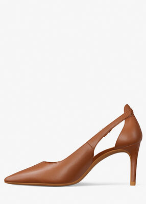 michael kors leather slingback pump