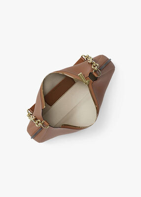 michael kors nolita medium pebbled leather chain pochette