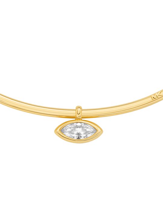 michael kors marquise cut cubic zirconia collar necklace