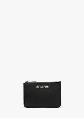 michael kors حقيبة عملات جيت سيت صغيرة من جلد سافيانو للسفر