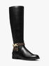 Reed Faux Leather and Logo Boot michael kors reed faux leather and logo boot