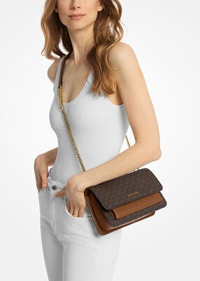 michael kors حقيبة كتف كلير كبيرة
