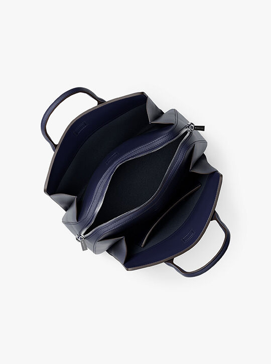 michael kors حقيبة ليلى الجلدية متوسطة الحجم