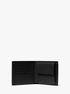 michael kors hudson pebbled leather billfold wallet