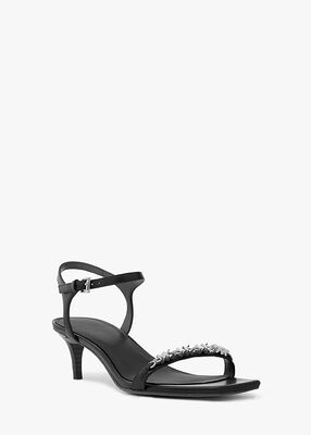 michael kors dina embellished leather sandal