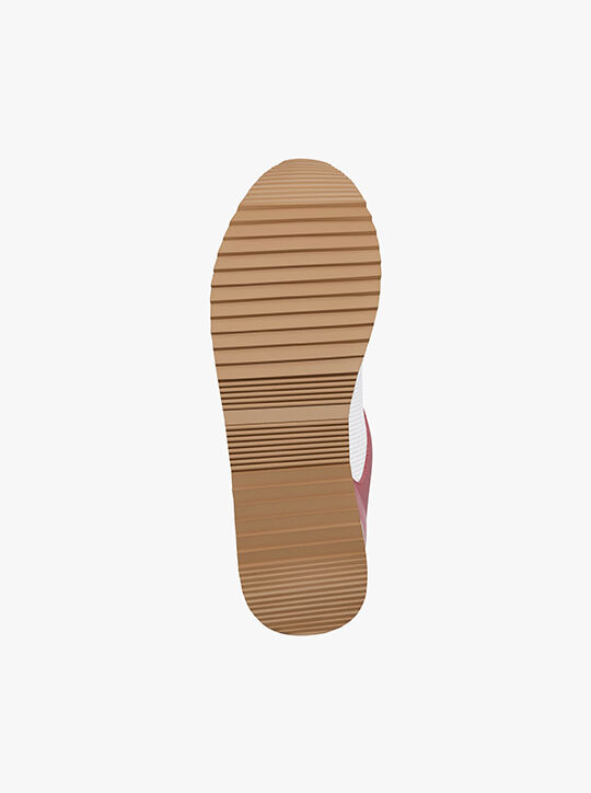 michael kors raina mixed media trainer