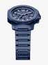michael kors prescott chronograph blue stainless steel watch