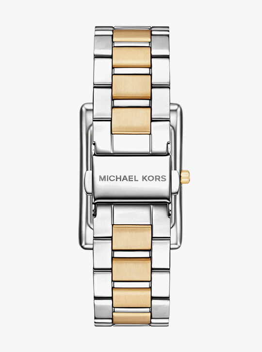 michael kors essex two tone watch
