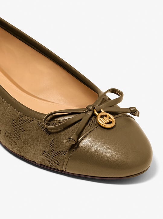 Piper Flex Logo Stitched Suede michael kors piper flex logo stitched suede