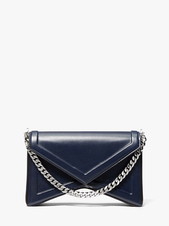 michael kors manhatta leather shoulder bag