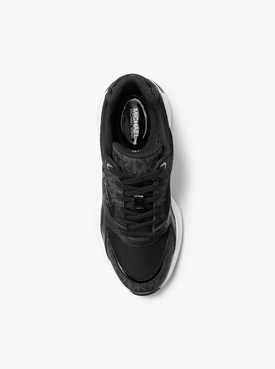 michael kors zuma signature logo trainer