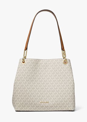 michael kors kensington large signature logo tote bag