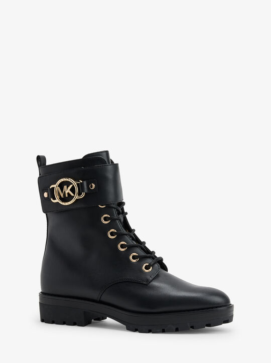 Rory Leather Combat Boot | Michael Kors Official Website