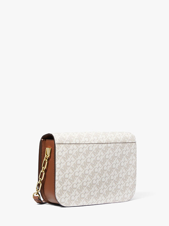 michael kors delancey medium empire signature logo messenger bag