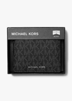 michael kors محفظة جريسون قابلة للطي بشعار الماركة