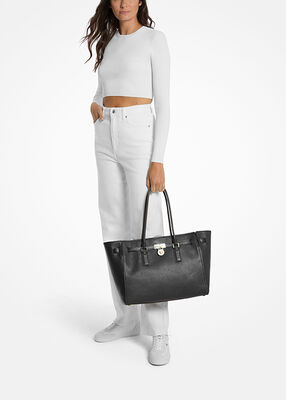michael kors hamilton moderne large leather tote bag