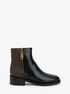 Regan Leather and Signature Logo Ankle Boot