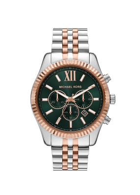 michael kors lexington chronograph two tone stainless steel watch