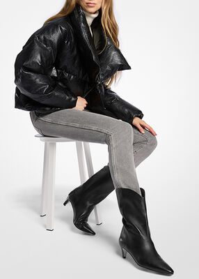 michael kors daniela leather boot
