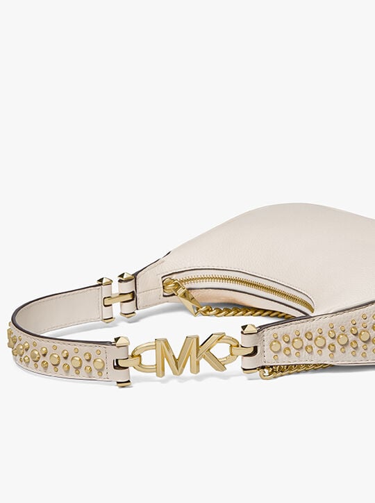 حقيبة كتف بايبر جلد مرصع بالحصى صغيرة michael kors حقيبة كتف بايبر جلد مرصع بالحصى صغيرة