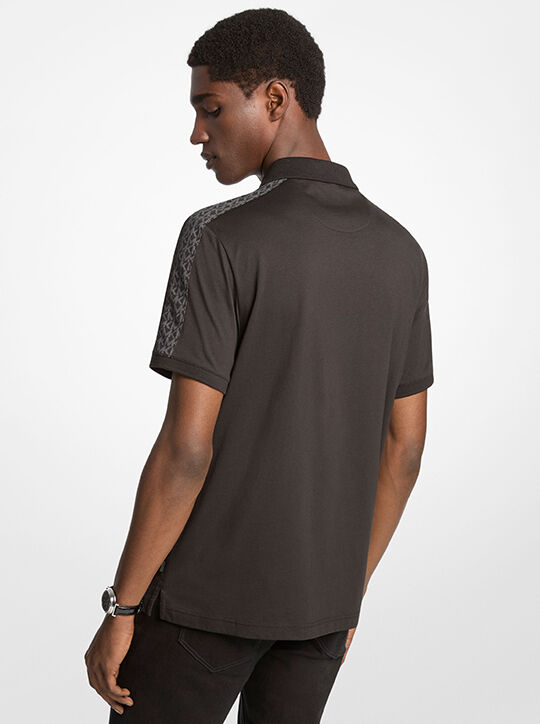 michael kors logo cotton polo shirt
