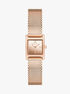 michael kors georgie rose gold watch