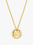 Logo Pendant Necklace michael kors logo pendant necklace