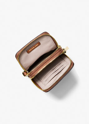 michael kors jet set small pebbled leather smartphone crossbody bag