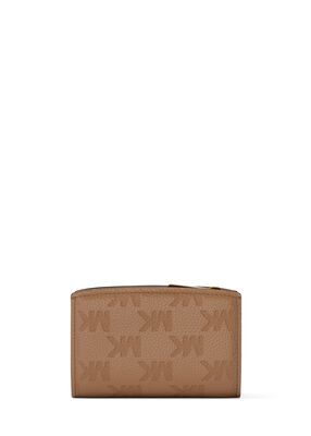 michael kors bryant medium logo embossed leather wallet
