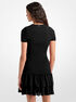 Smocked Georgette Ruffle Mini Dress michael kors smocked georgette ruffle mini dress