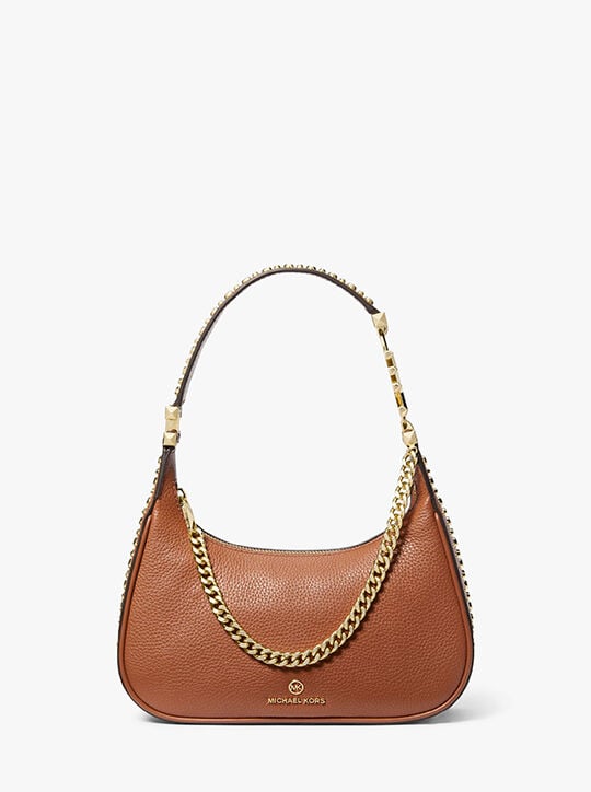 michael kors piper small pebbled leather shoulder bag