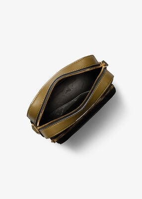 michael kors hudson mini signature logo flight bag