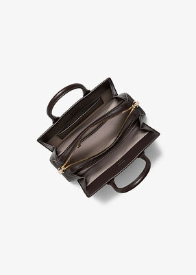michael kors laila small signature logo satchel