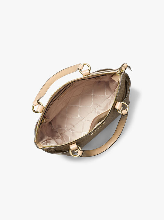 حقيبة يد سوليفان صغيرة بشعار الماركة بسحاب علوي michael kors حقيبة يد سوليفان صغيرة بشعار الماركة بسحاب علوي