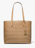 michael kors eliza extra large woven leather tote bag