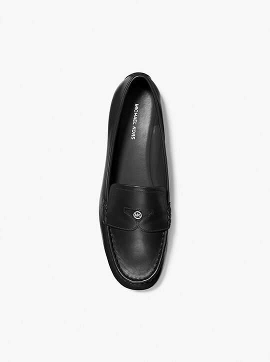 michael kors jennings leather loafer