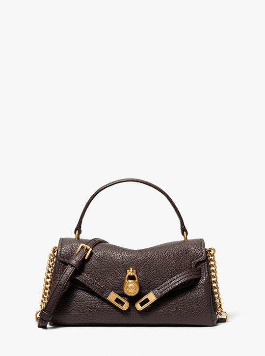 michael kors hamilton moderne extra small textured leather slouchy crossbody bag