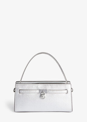 michael kors hamilton moderne extra small metallic leather convertible crossbody bag