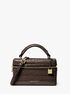 michael kors jana extra small crocodile embossed leather convertible crossbody bag