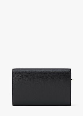 michael kors jet set large pebbled leather wallet
