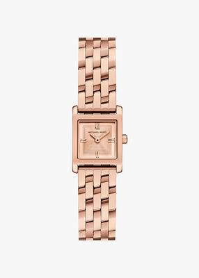 michael kors micro georgie rose gold tone watch