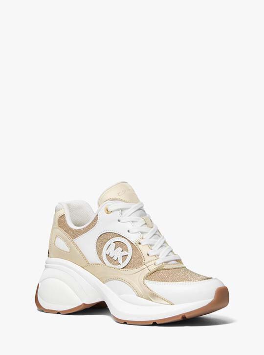 حذاء رياضي زوما سلسلة لامعة شبكية ومعدنية michael kors حذاء رياضي زوما سلسلة لامعة شبكية ومعدنية