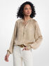 Metallic Printed Georgette Blouse michael kors metallic printed georgette blouse