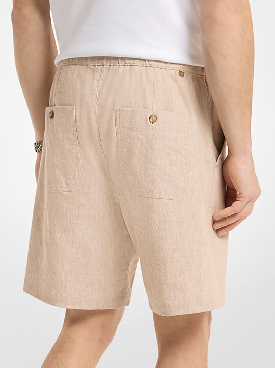 michael kors linen blend shorts