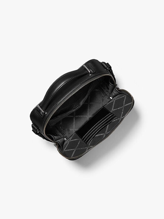 Hudson Metallic Crocodile Embossed Leather Crossbody Bag michael kors hudson metallic crocodile embossed leather crossbody bag