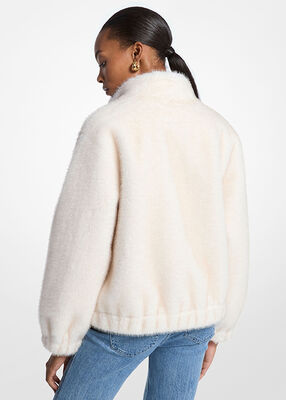 michael kors جاكيت من الفرو الصناعي