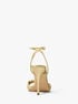 michael kors kiana metallic snake embossed leather sandal